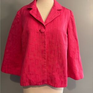 Vibrant Pink Textured Jacket